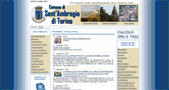Desktop Screenshot of comune.santambrogioditorino.to.it