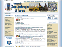 Tablet Screenshot of comune.santambrogioditorino.to.it